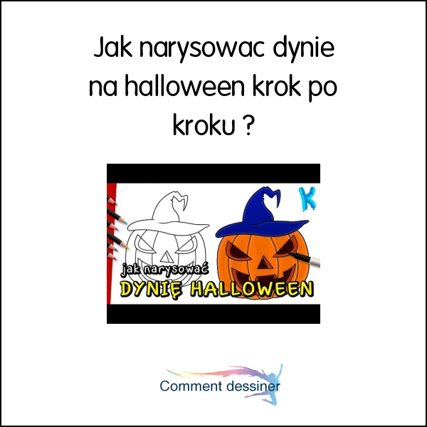 Jak narysować dynie na halloween krok po kroku